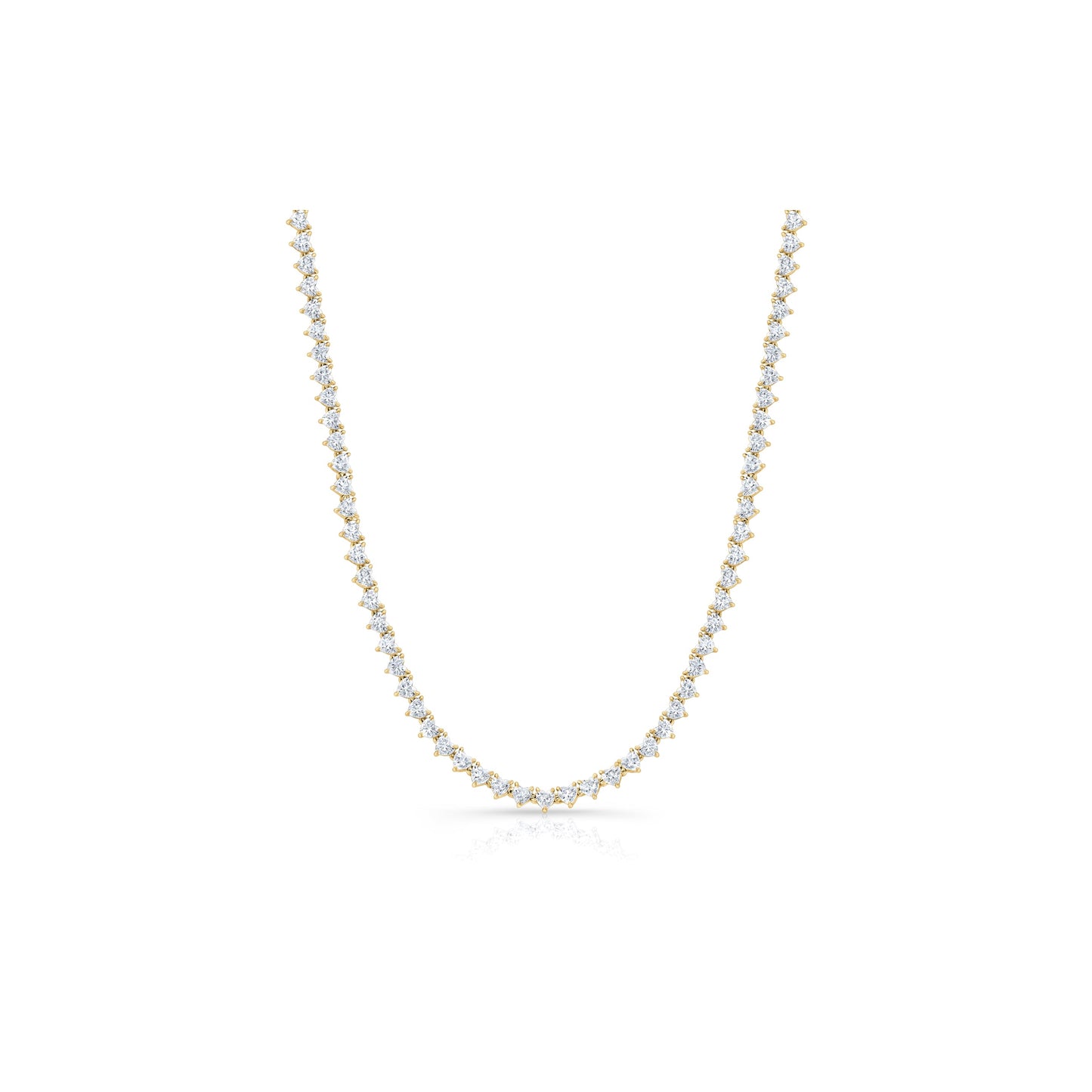 Heart Tennis Necklace