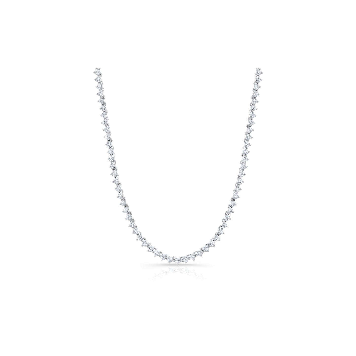 Heart Tennis Necklace