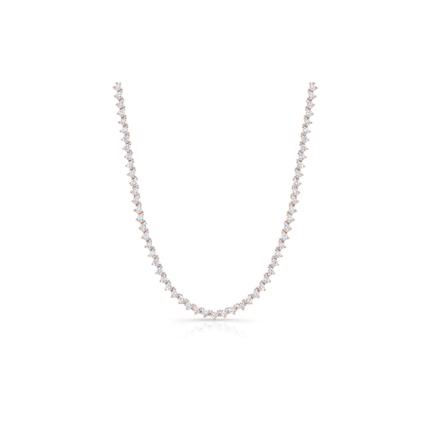Heart Tennis Necklace