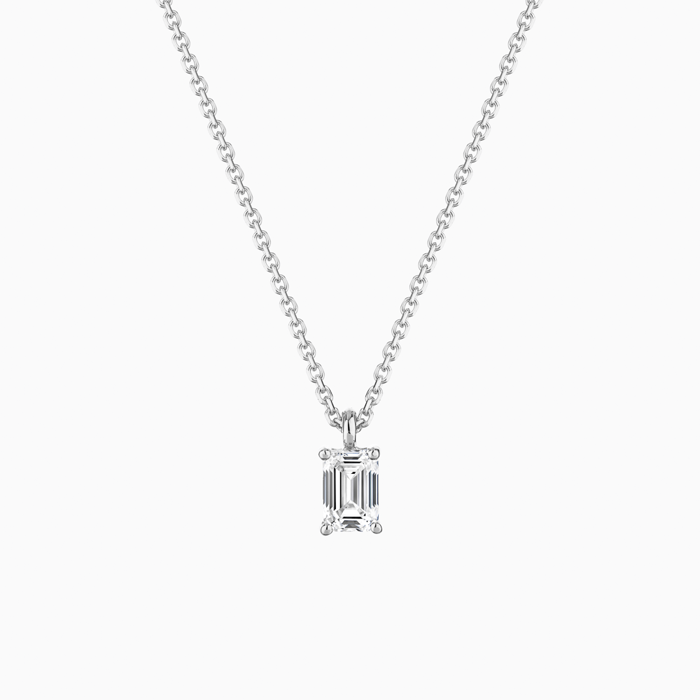 Emerald Cut Solitaire Pendant