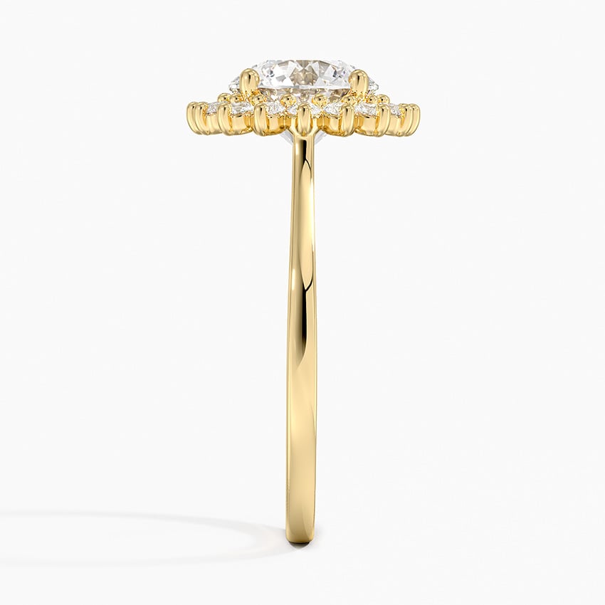 Sunflower Solitaire Ring