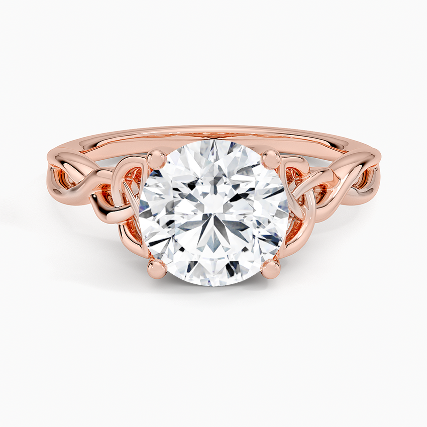 Twisted Twigs Solitaire Ring