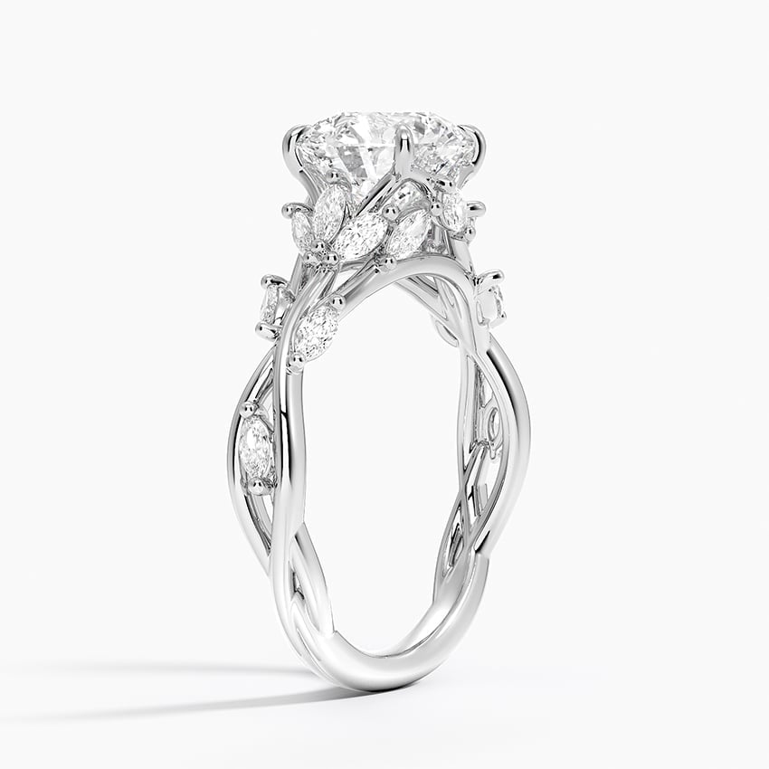 Twisted Garden Solitaire Ring