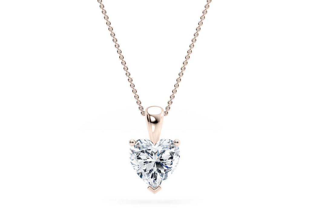 Heart Shape Solitaire Pendant