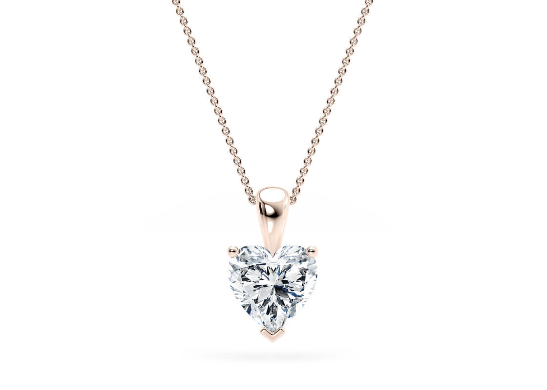 Heart Shape Solitaire Pendant