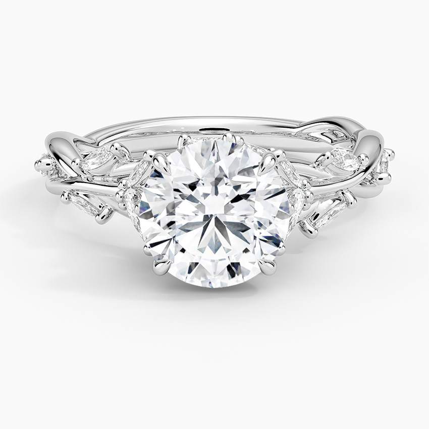 Twisted Garden Solitaire Ring