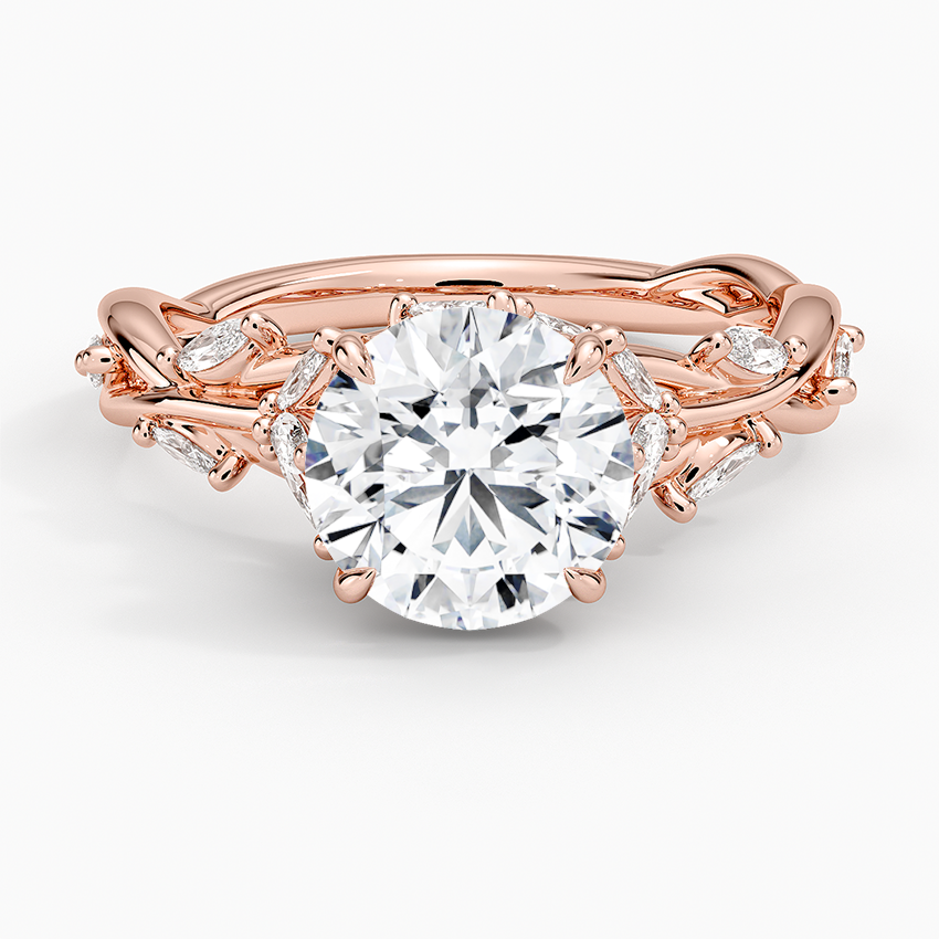 Twisted Garden Solitaire Ring