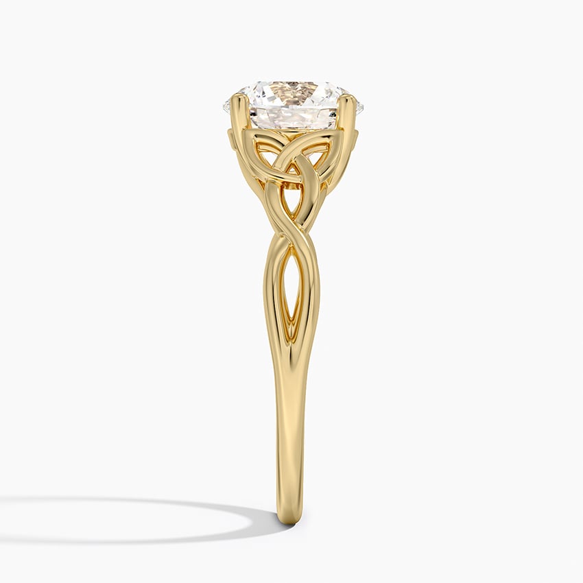 Twisted Twigs Solitaire Ring