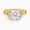 Twisted Twigs Solitaire Ring