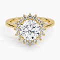 Sunflower Solitaire Ring
