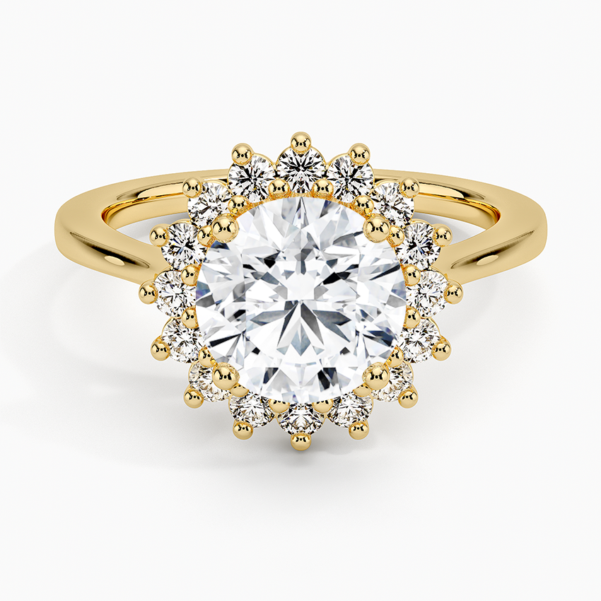 Sunflower Solitaire Ring