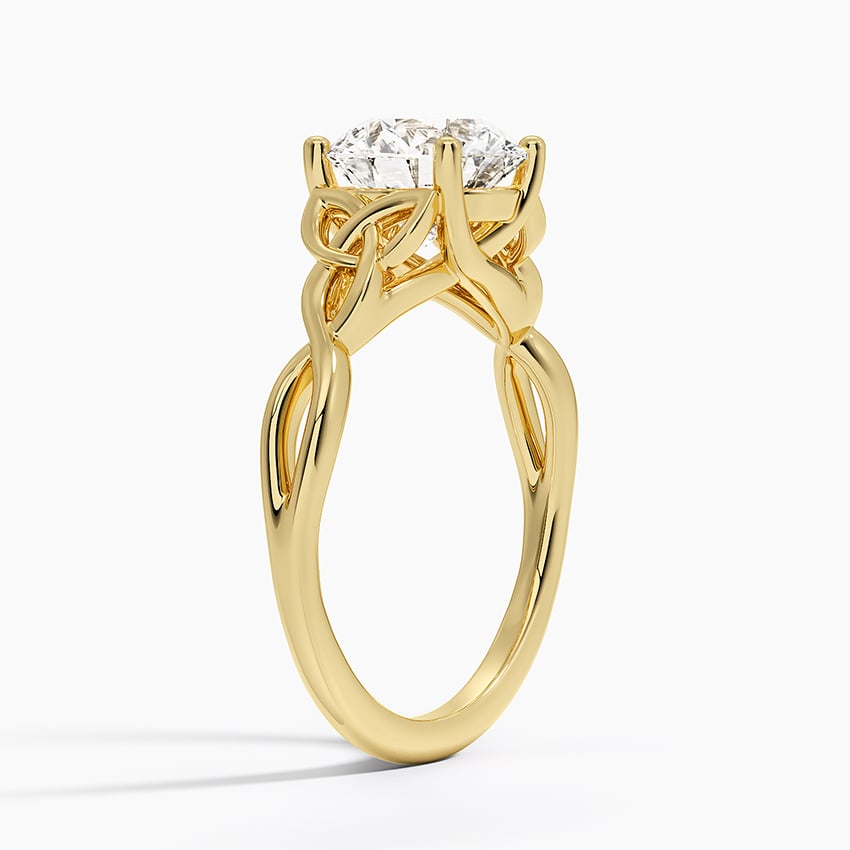 Twisted Twigs Solitaire Ring