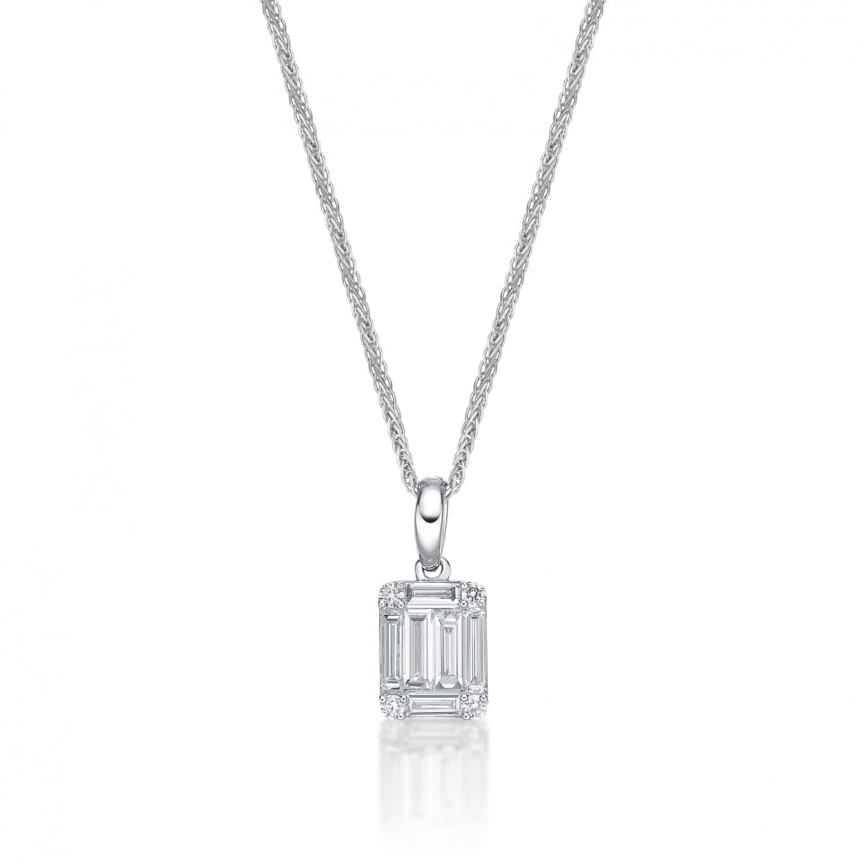 Emerald Cut Solitaire Pendant
