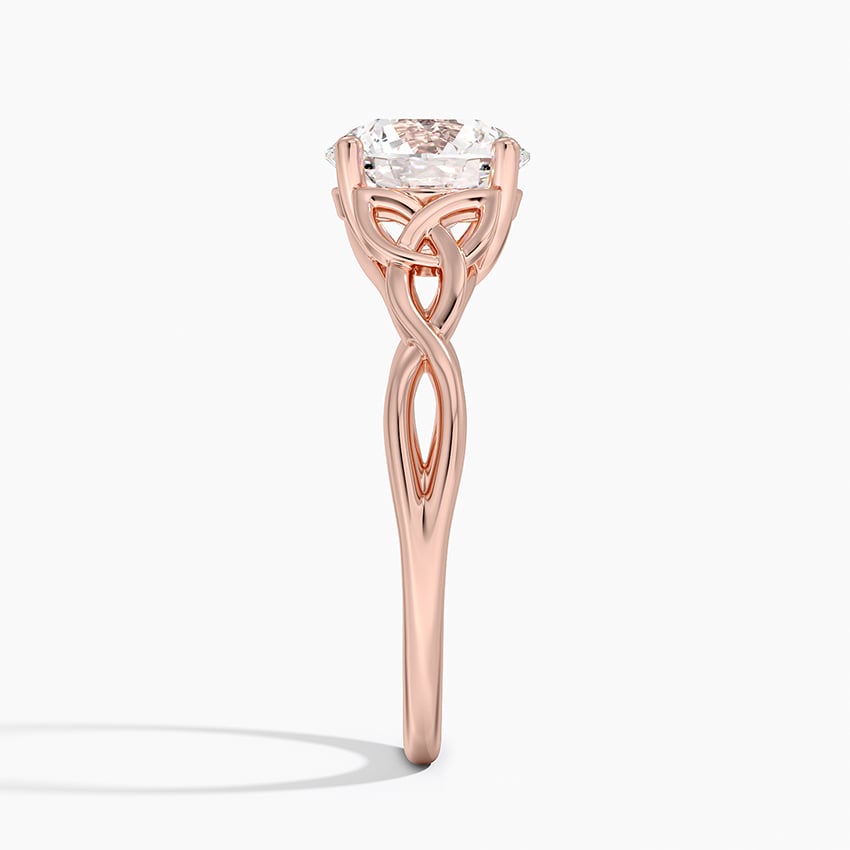 Twisted Twigs Solitaire Ring