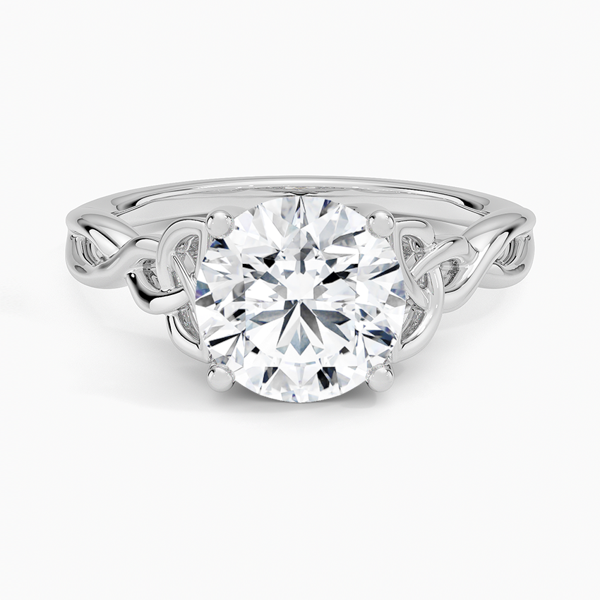 Twisted Twigs Solitaire Ring