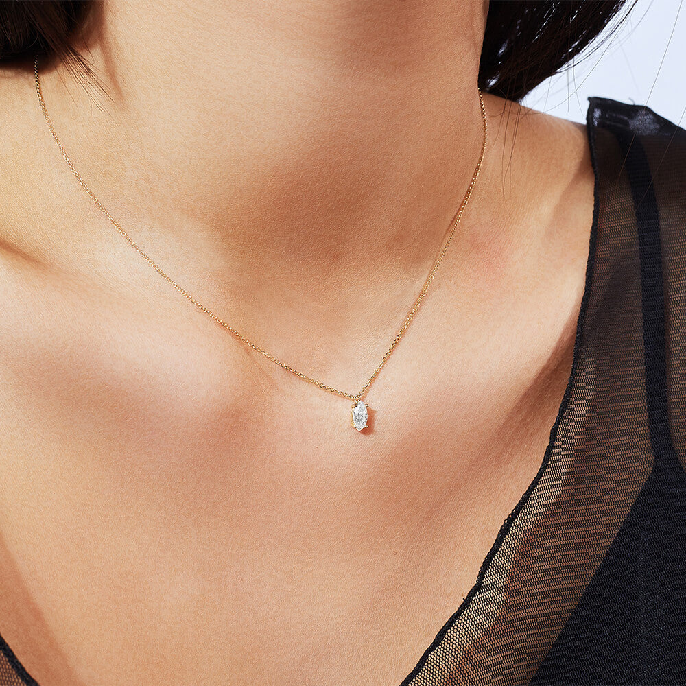 Marquise Cut Solitaire Pendant
