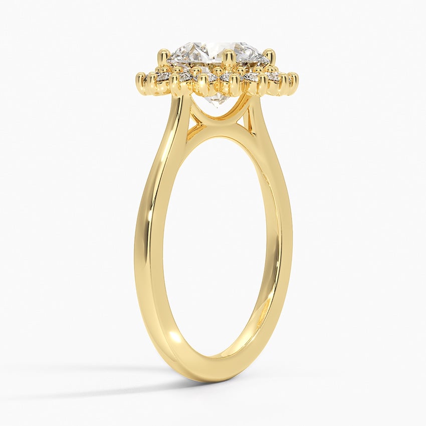 Sunflower Solitaire Ring