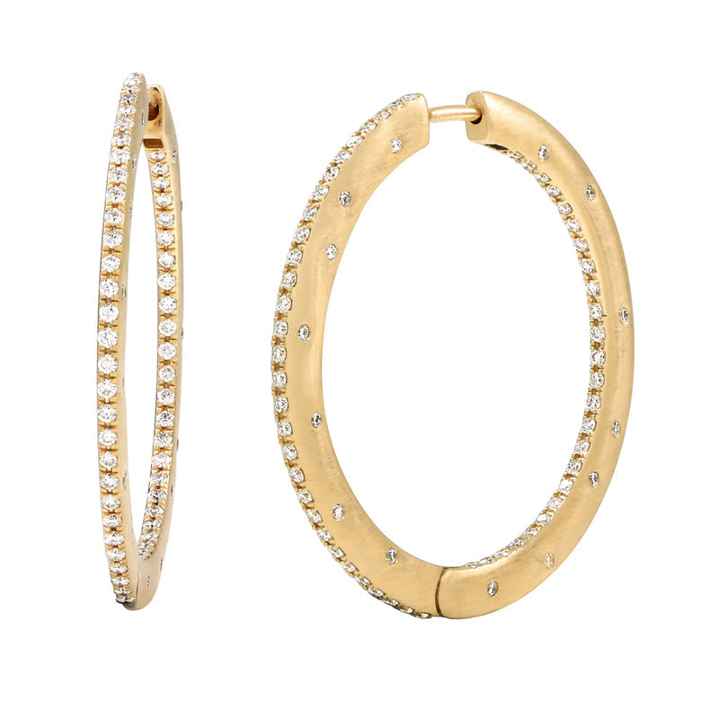 Love Moon Hoop Earrings