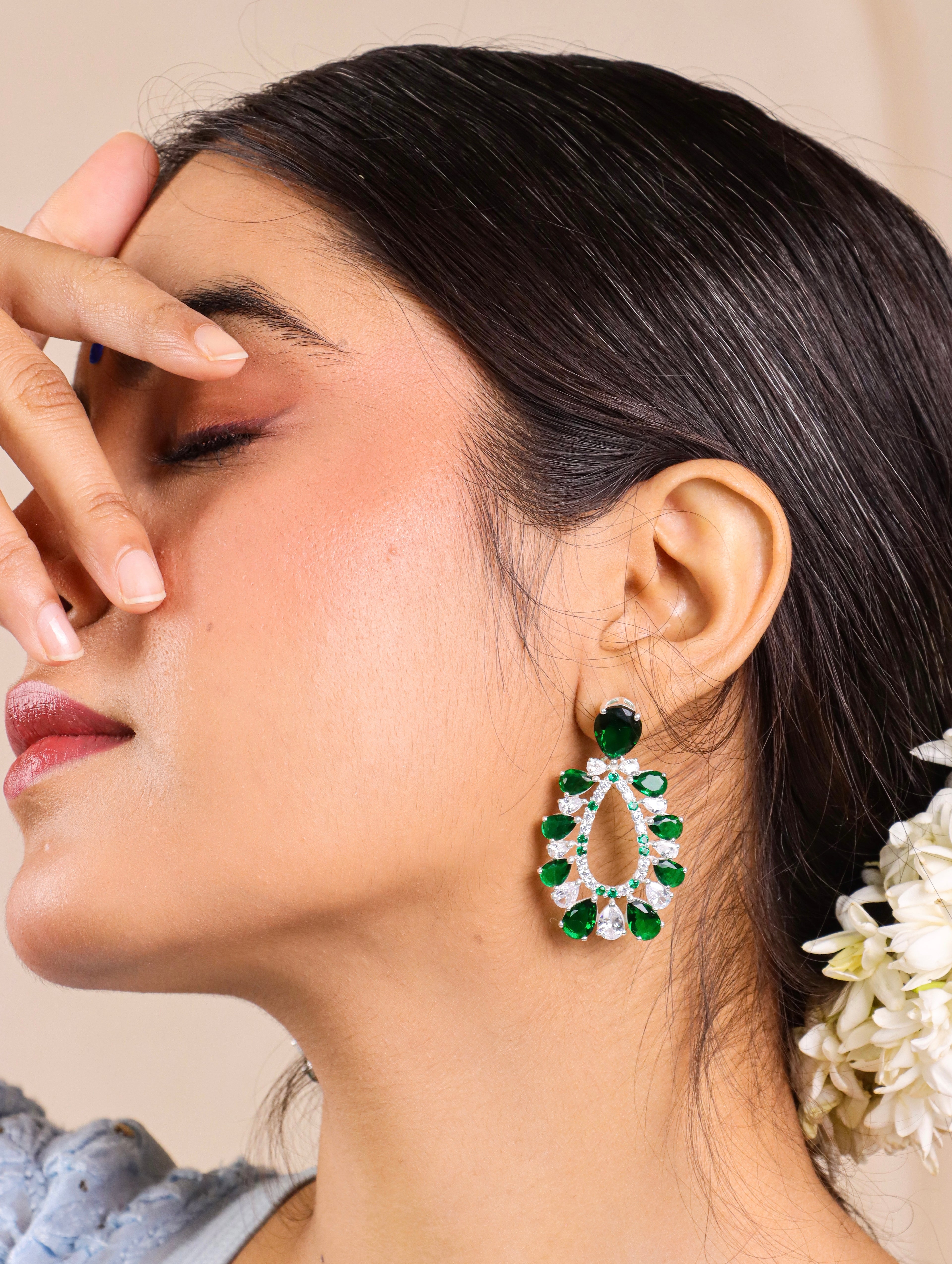 Emerald Pear Teardrop