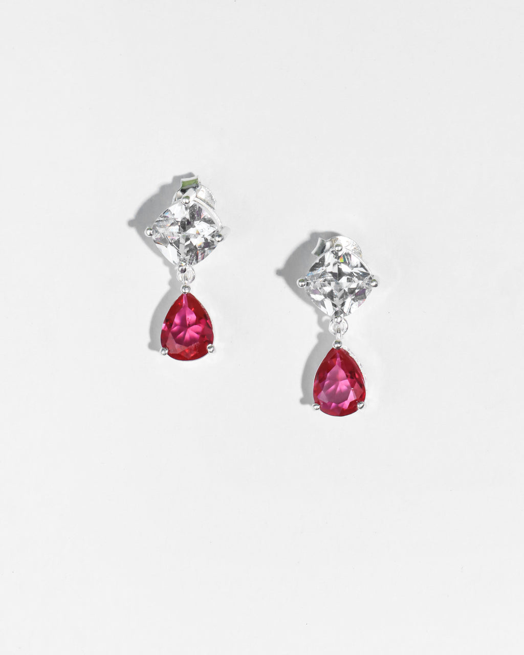 Cushion Ruby Pear Drop