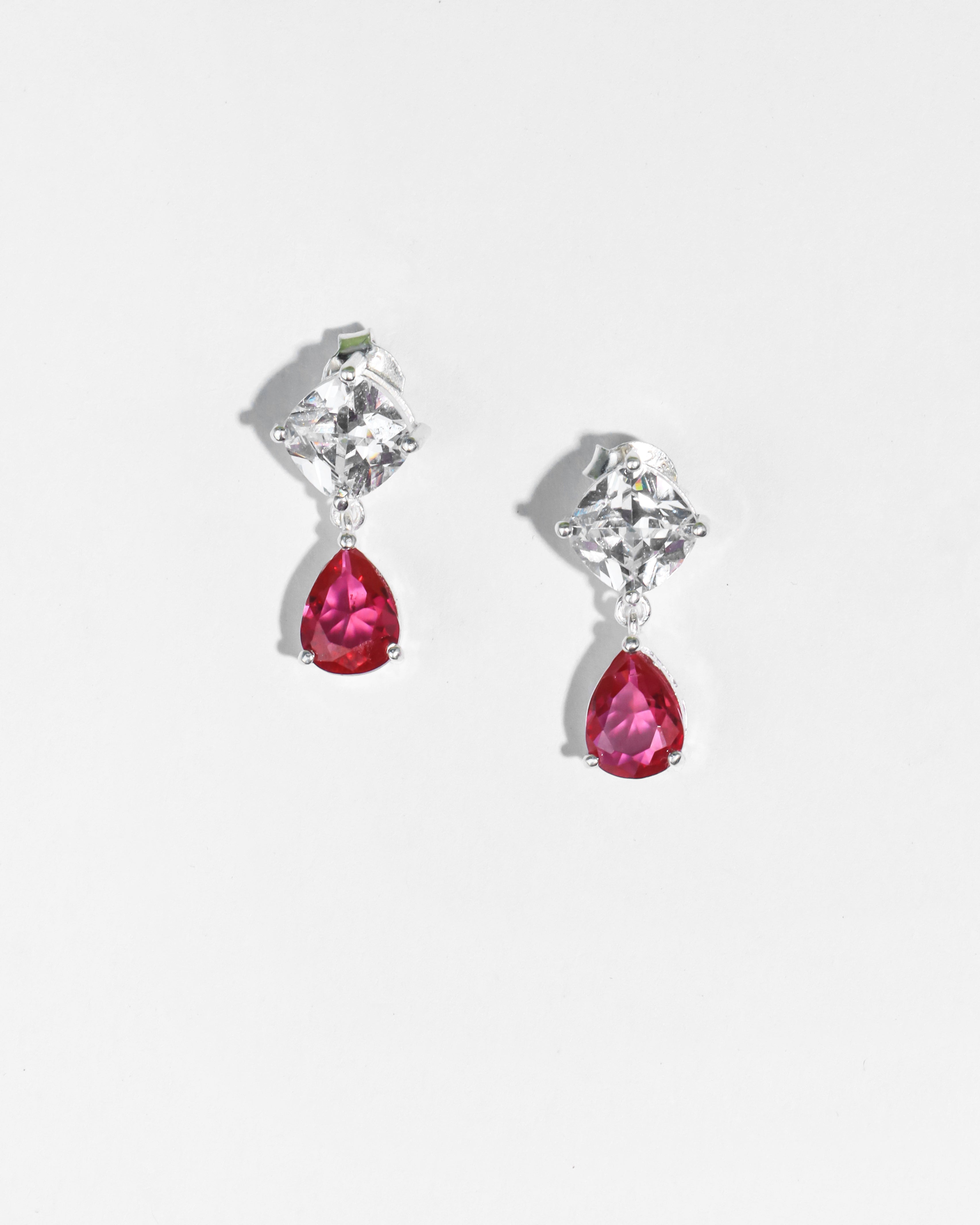 Cushion Ruby Pear Drop