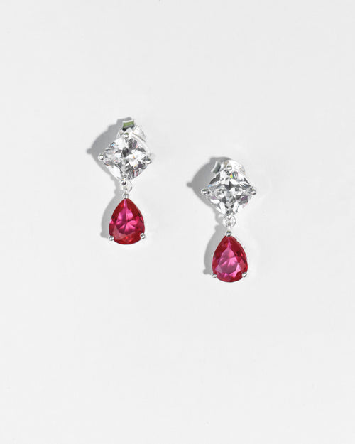 Cushion Ruby Pear Drop