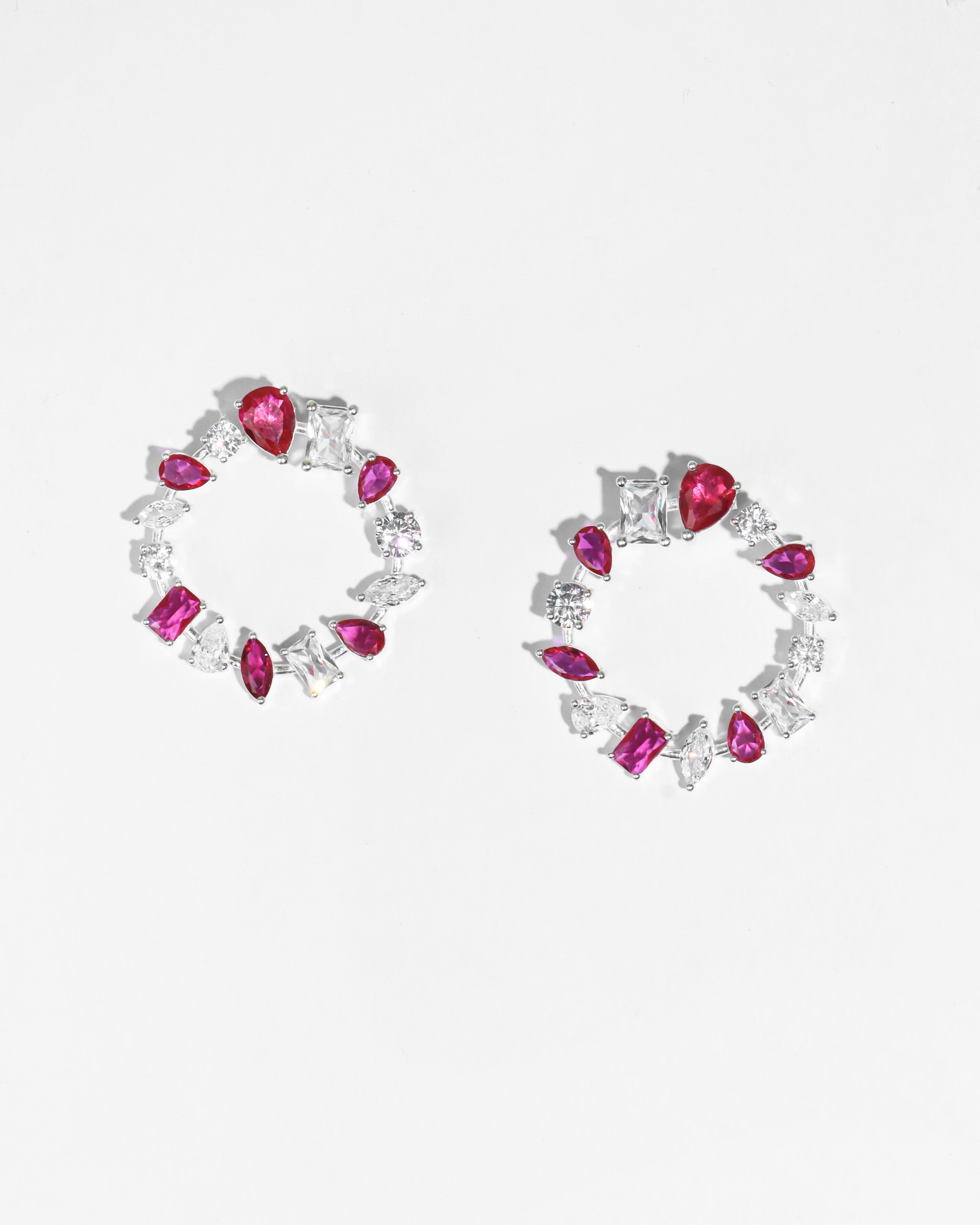 Moon Ruby Hoops