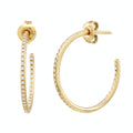 Love Crescent Moon Hoop Earring