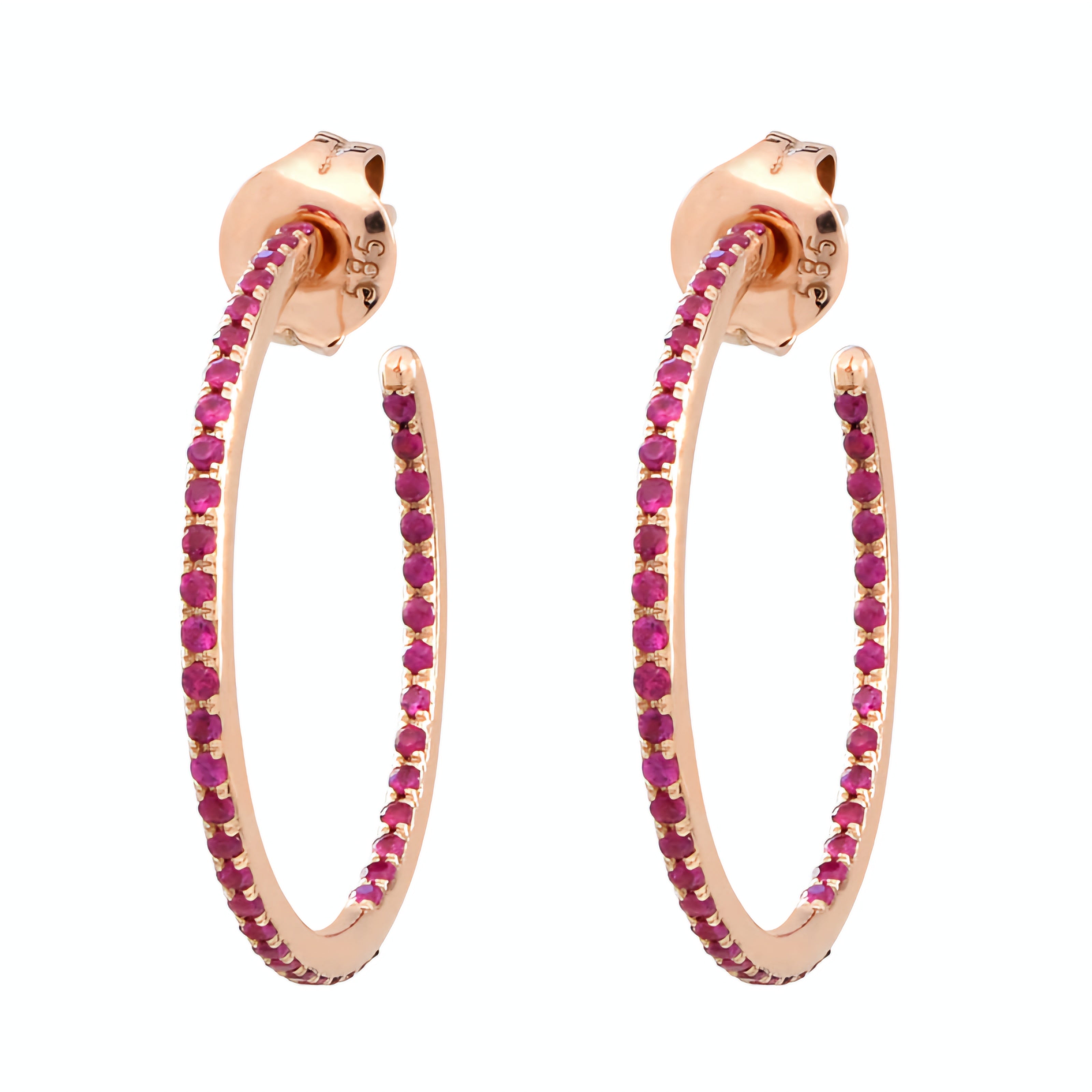 Love Crescent Moon Hoop Earring