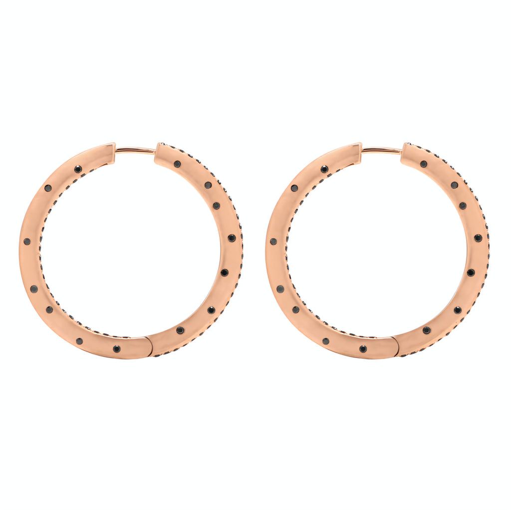 Love Moon Hoop Earrings