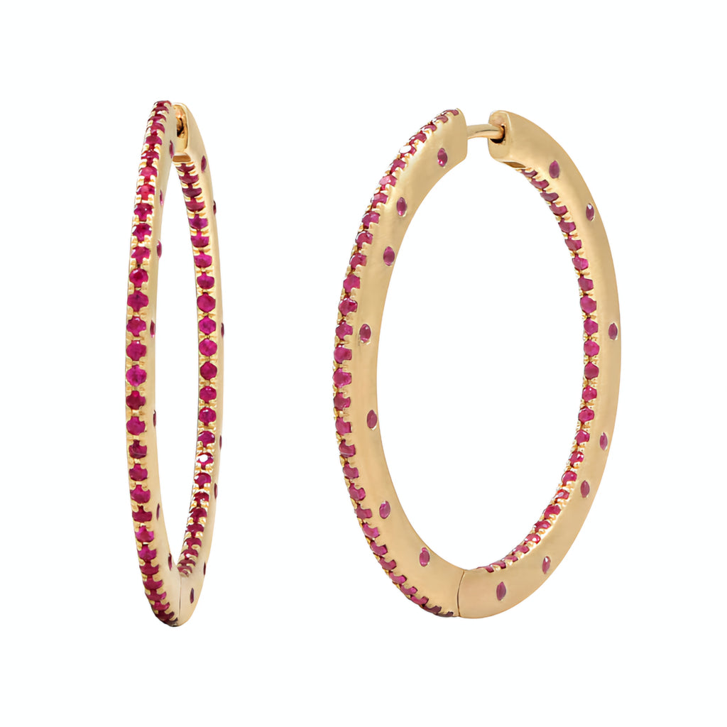 Love Moon Hoop Earrings