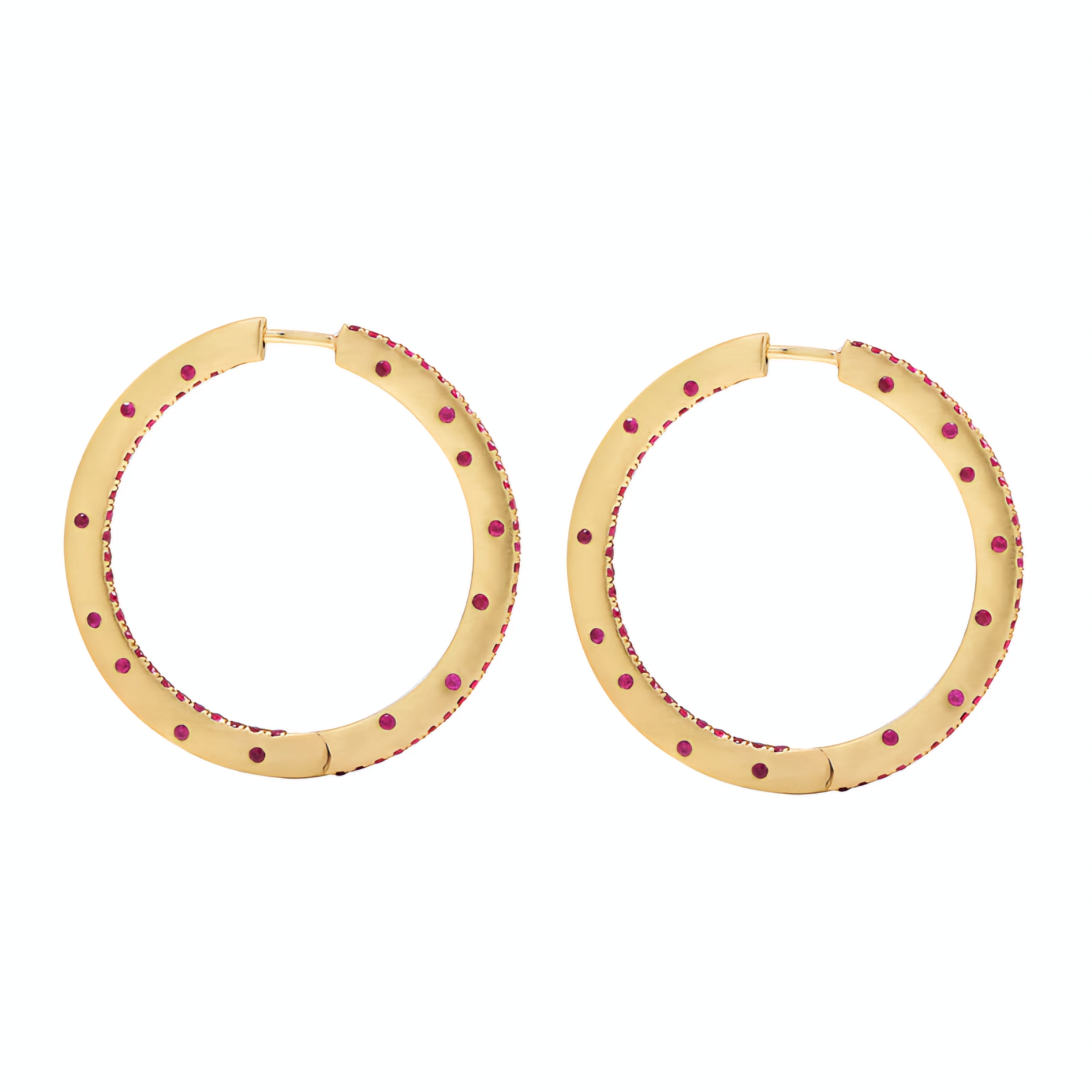 Love Moon Hoop Earrings