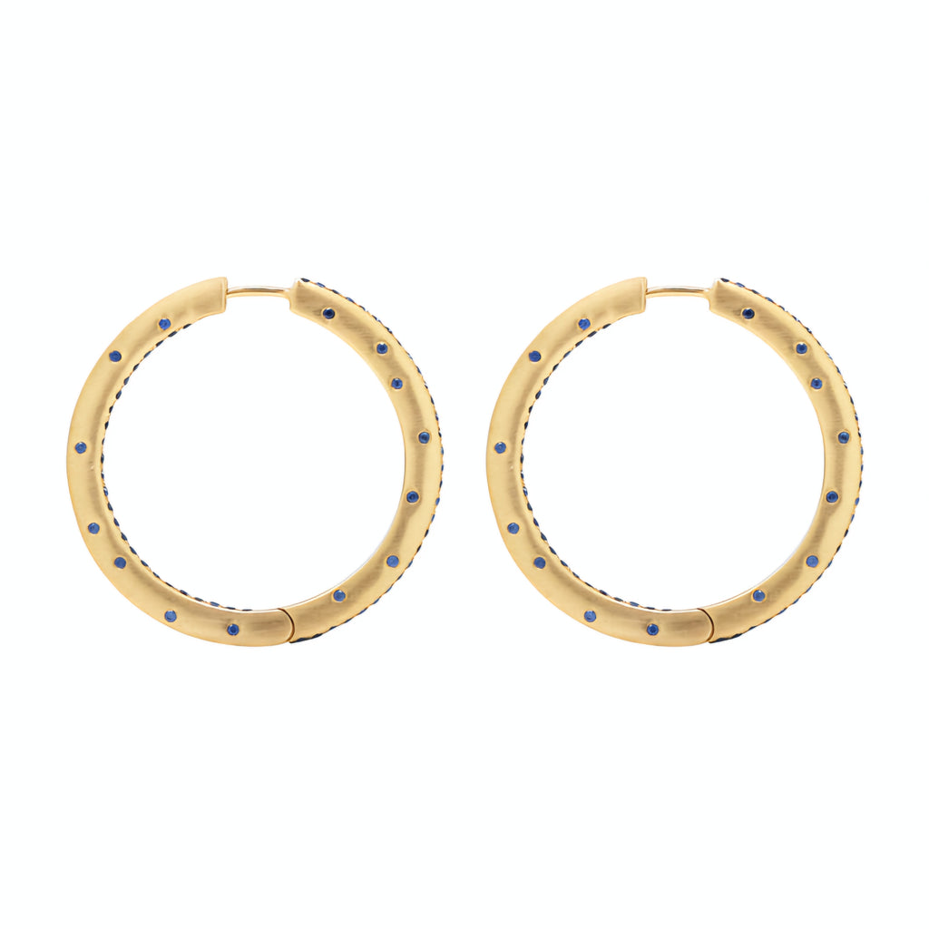 Love Moon Hoop Earrings