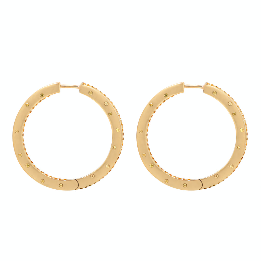 Love Moon Hoop Earrings
