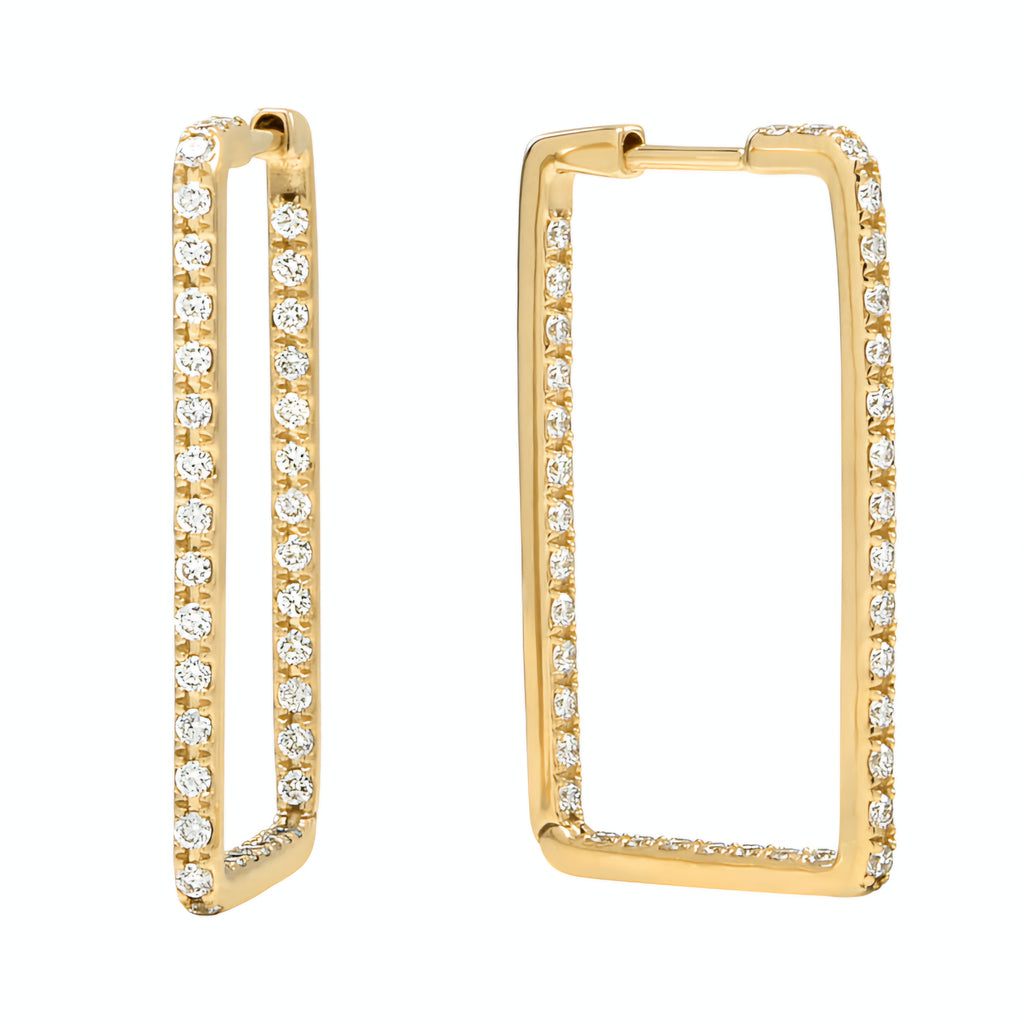 Rectangle Hoop Earrings
