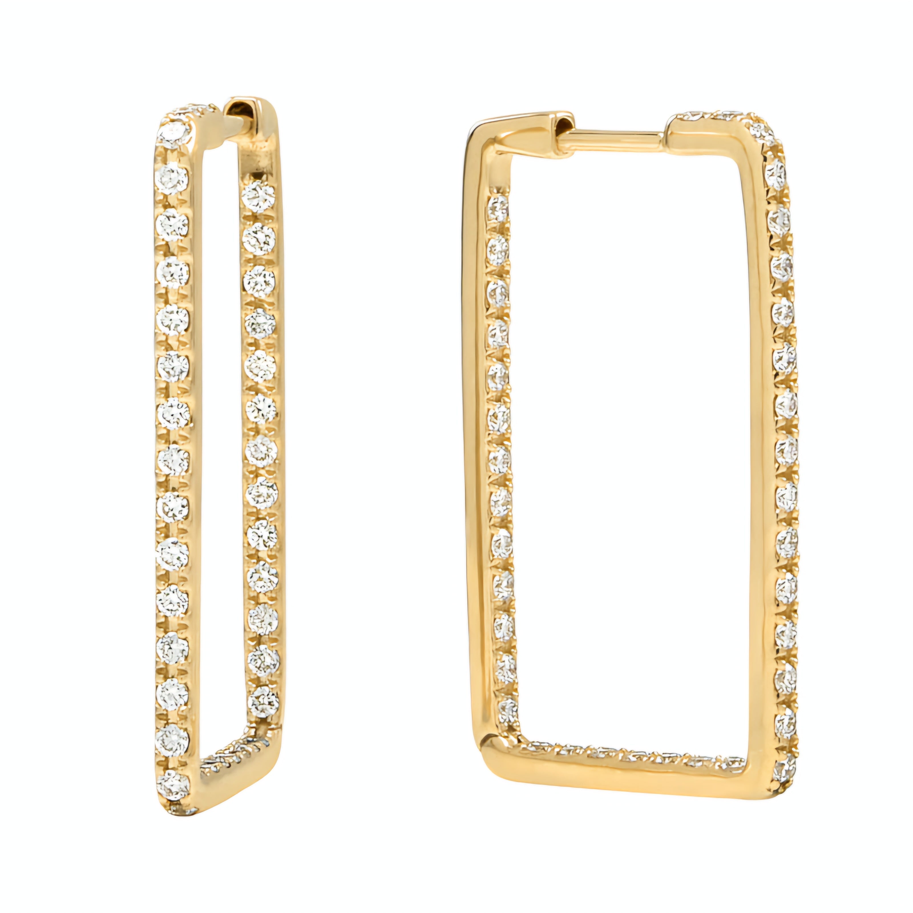 Rectangle Hoop Earrings