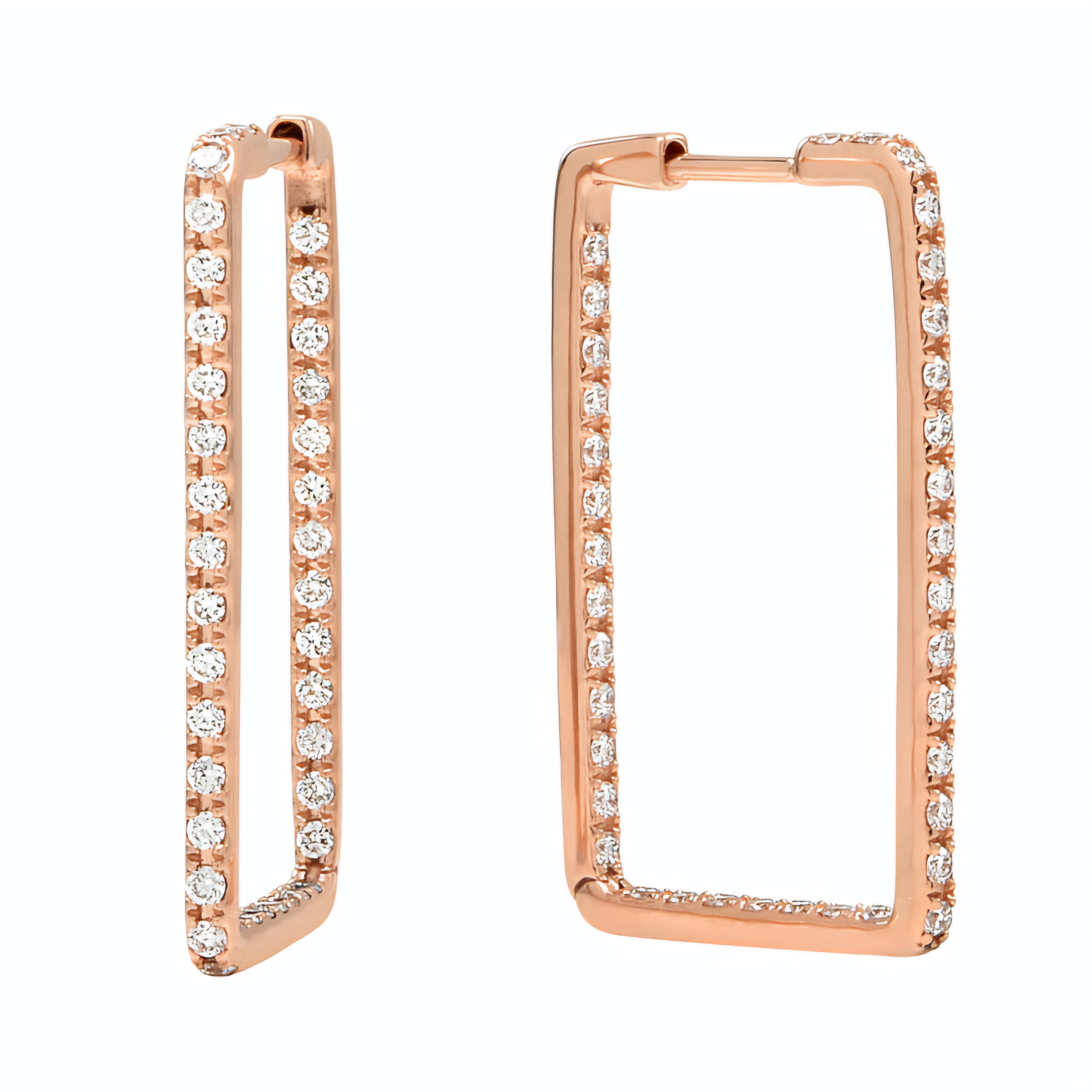 Rectangle Hoop Earrings