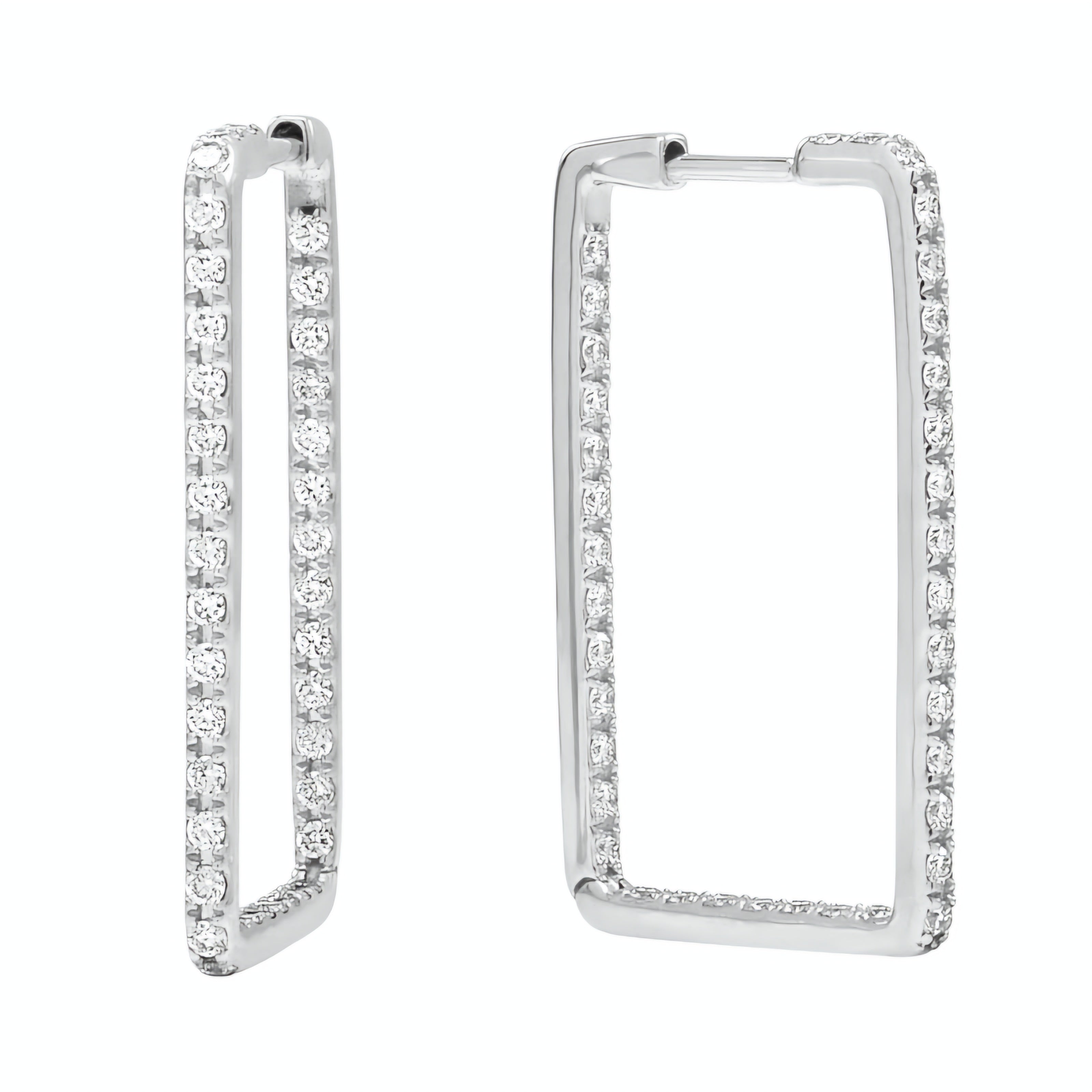 Rectangle Hoop Earrings