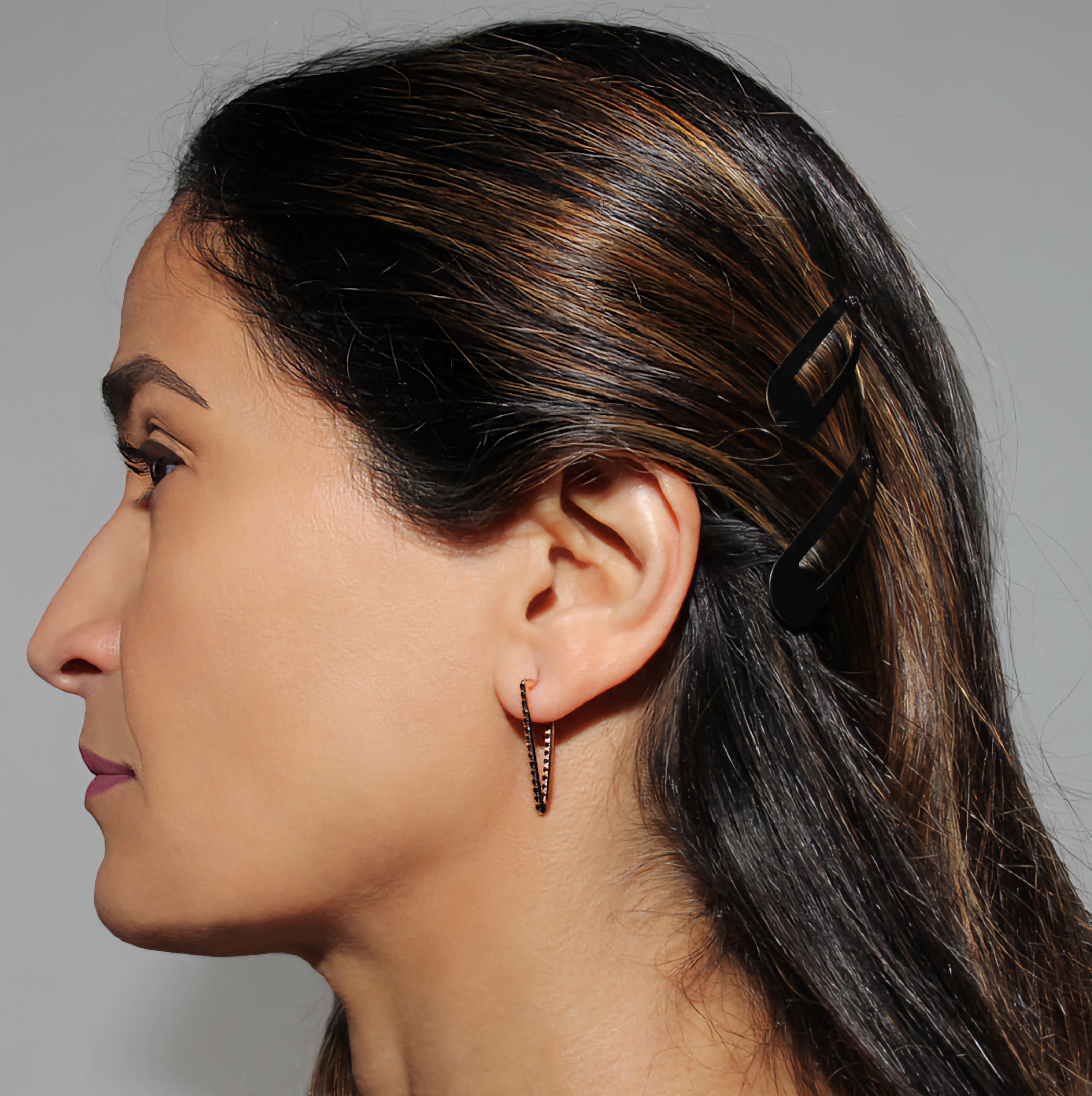 Love Triangle Hoop Earrings