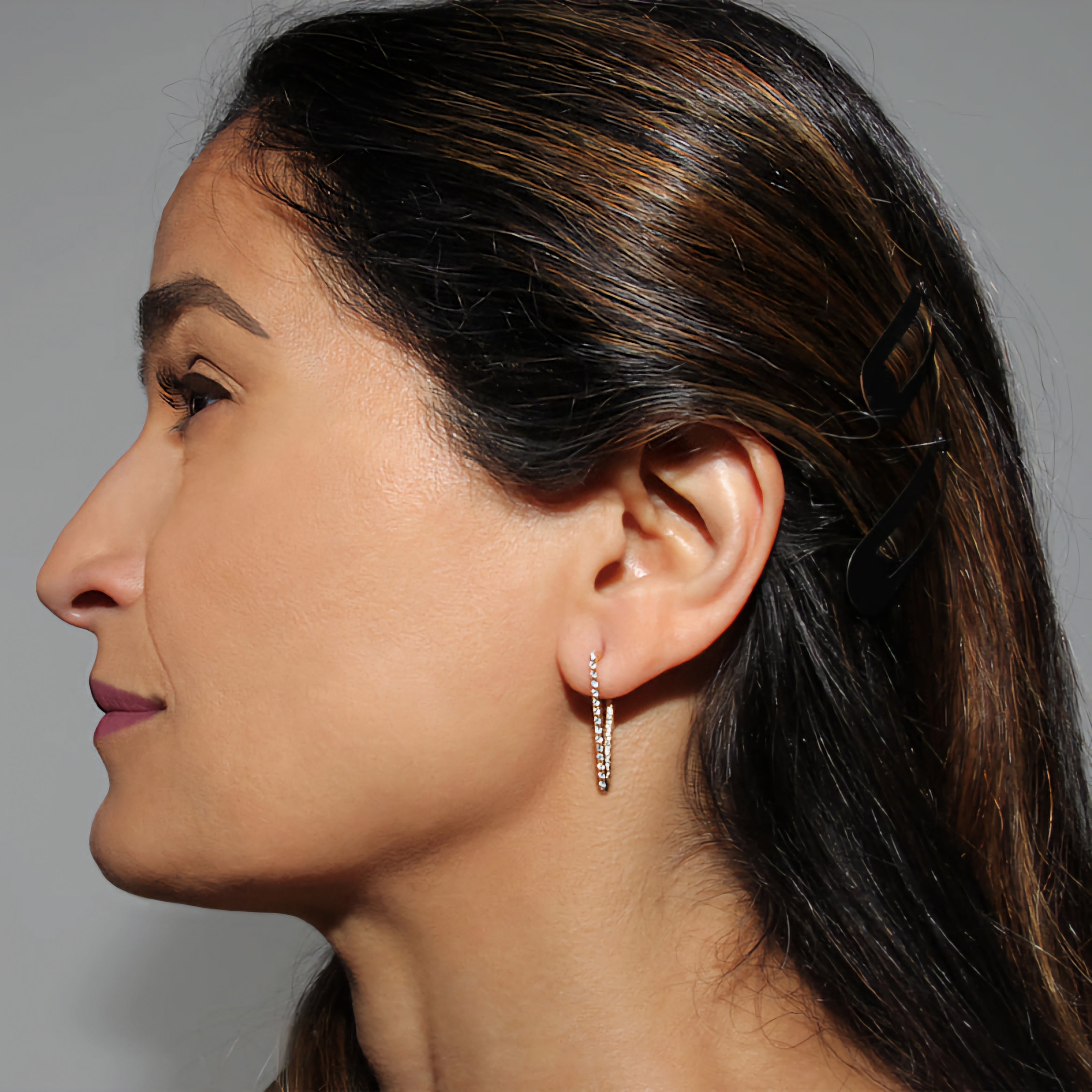 Love Triangle Hoop Earrings