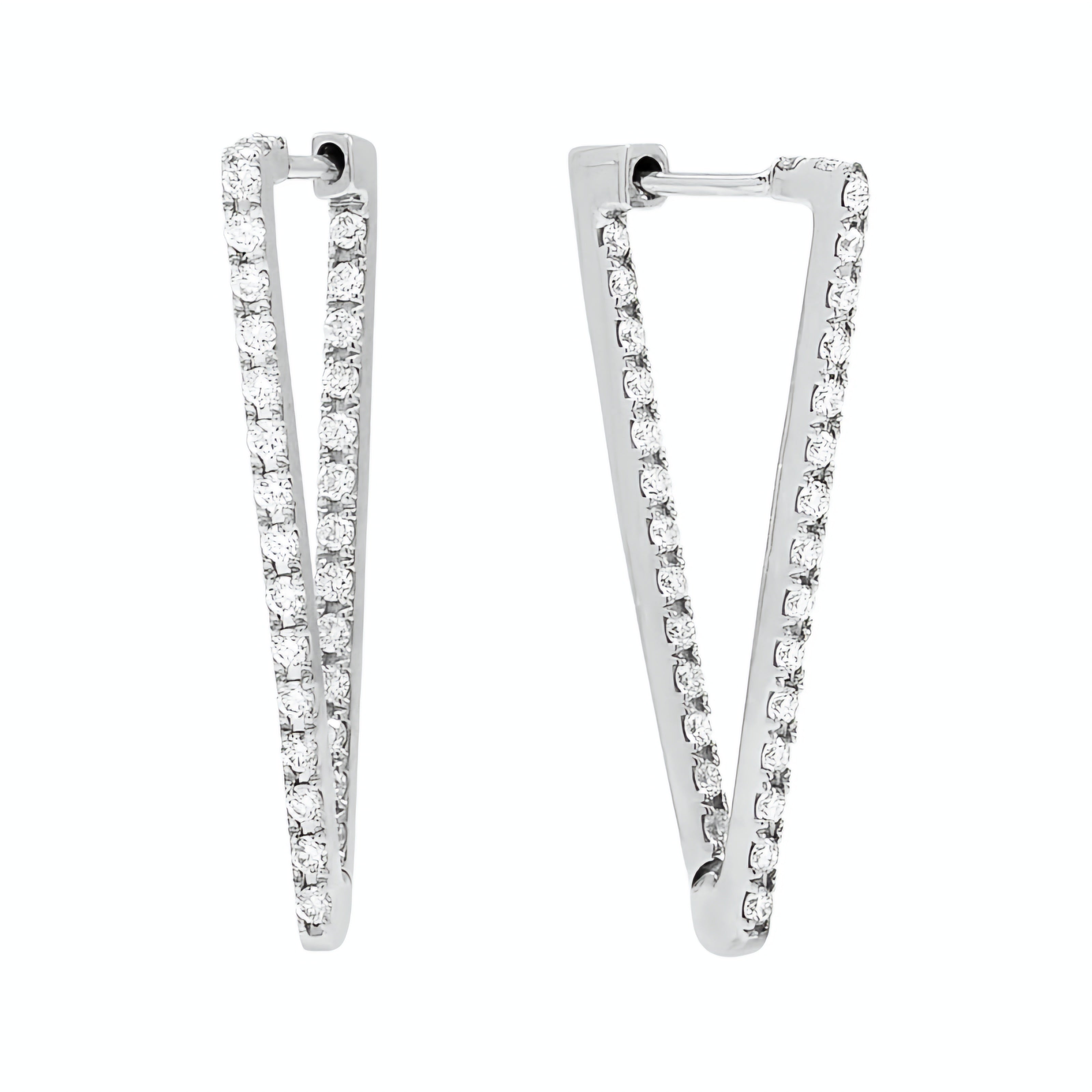 Love Triangle Hoop Earrings