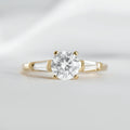 Three Stone Ring with Baguette