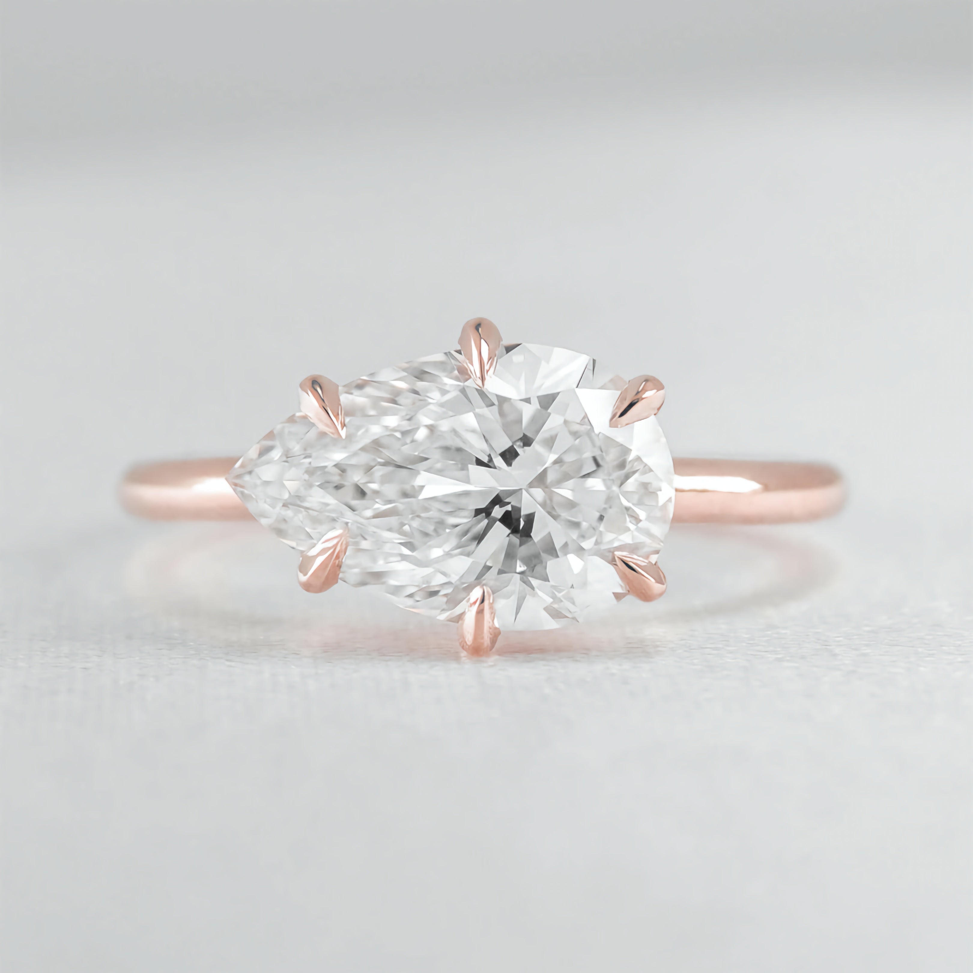 Pear Shape 6 Prong Solitaire Ring