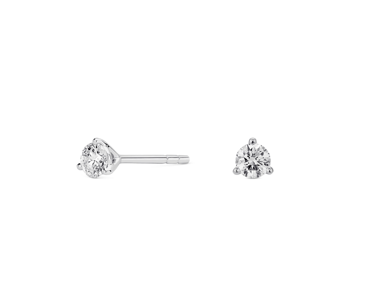 Round Stud Earrings