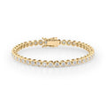 Love Bezel Tennis Bracelet Round