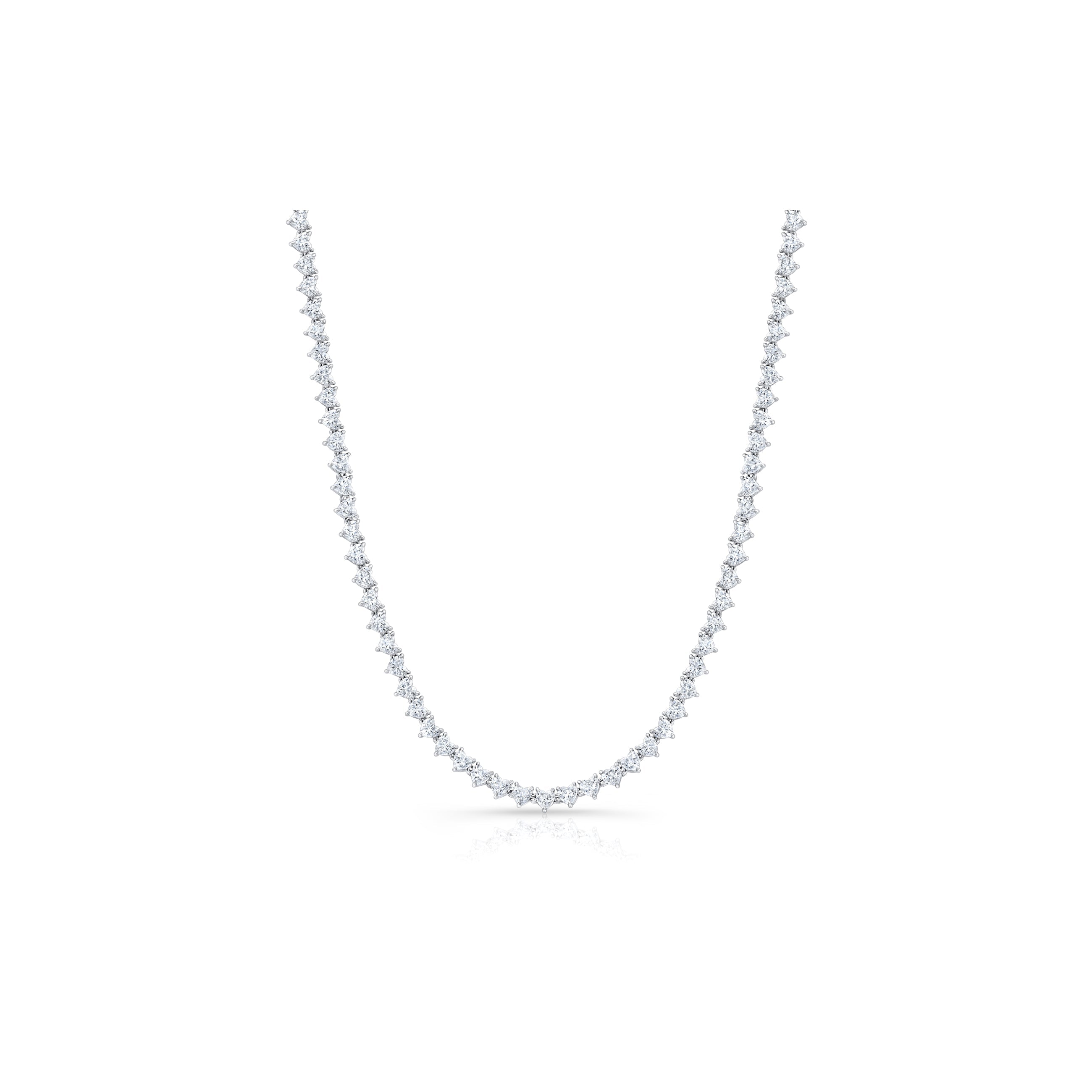 Heart Tennis Necklace