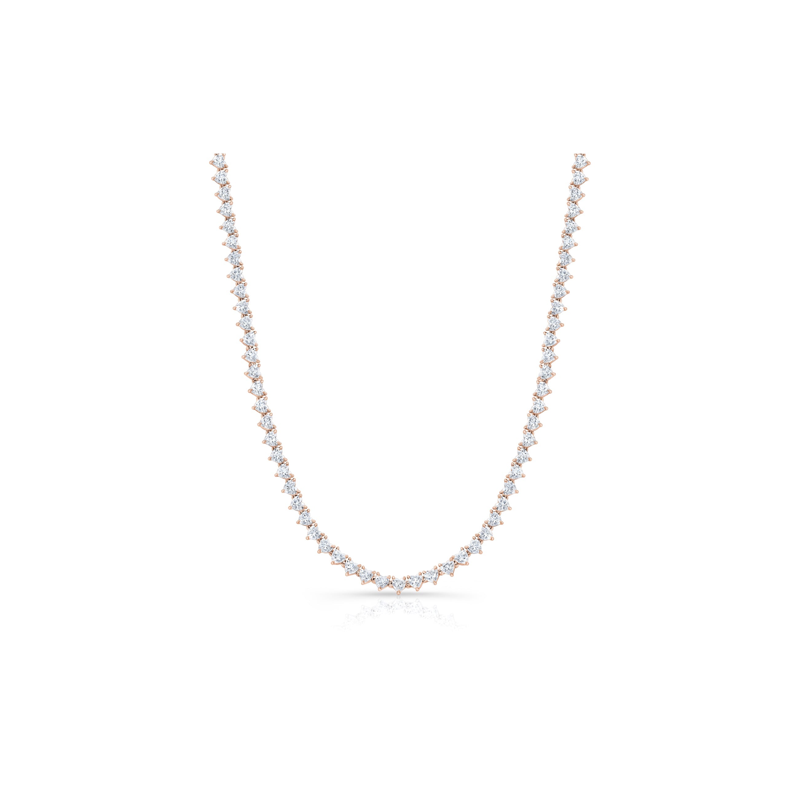 Heart Tennis Necklace