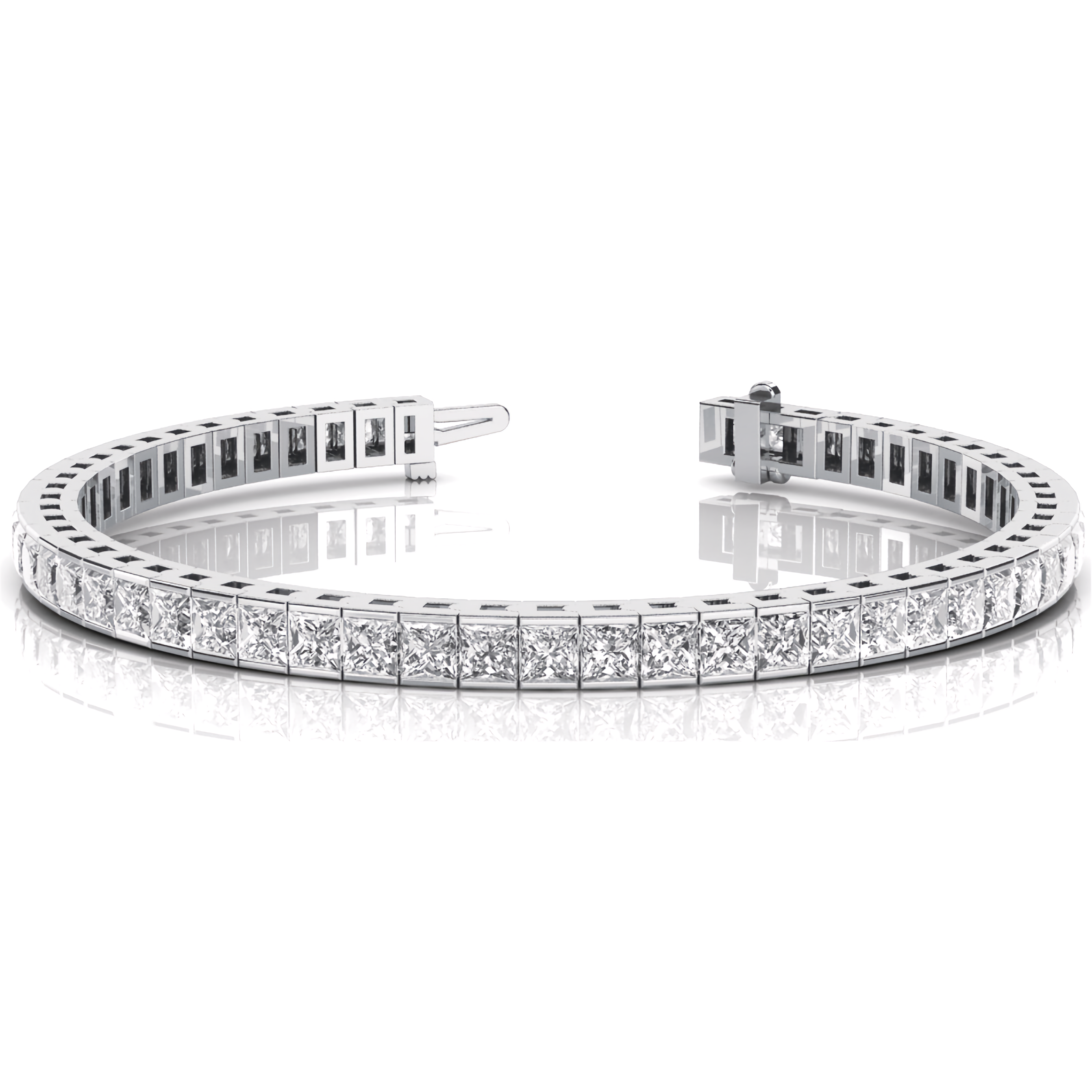 Princess Cut Tennis Bracelet