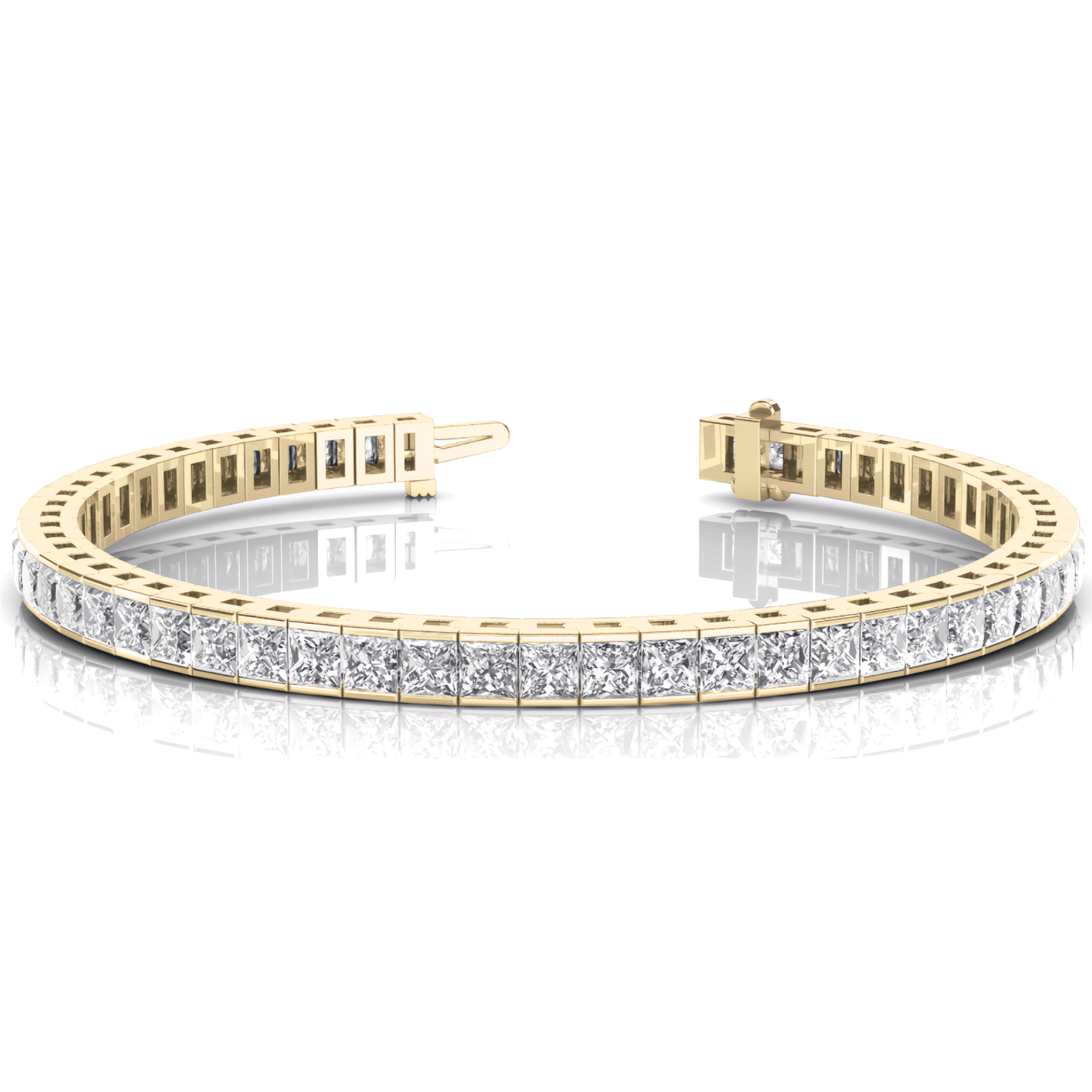 Princess Cut Tennis Bracelet