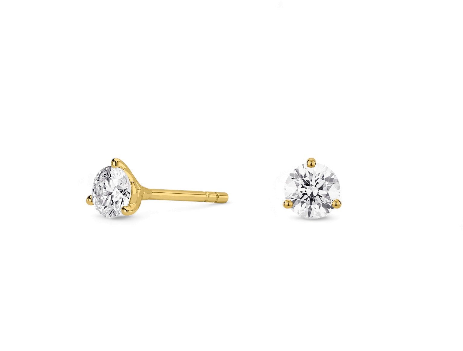 Round Stud Earrings